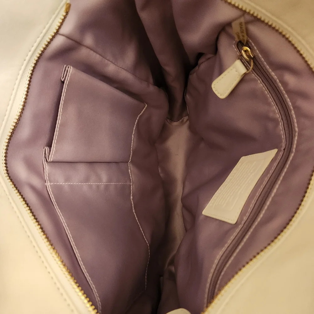 NWOT- COACH Ashley Gathered White Leather Shoulder Tote Y2K (F-23928) - Picture 9 of 9